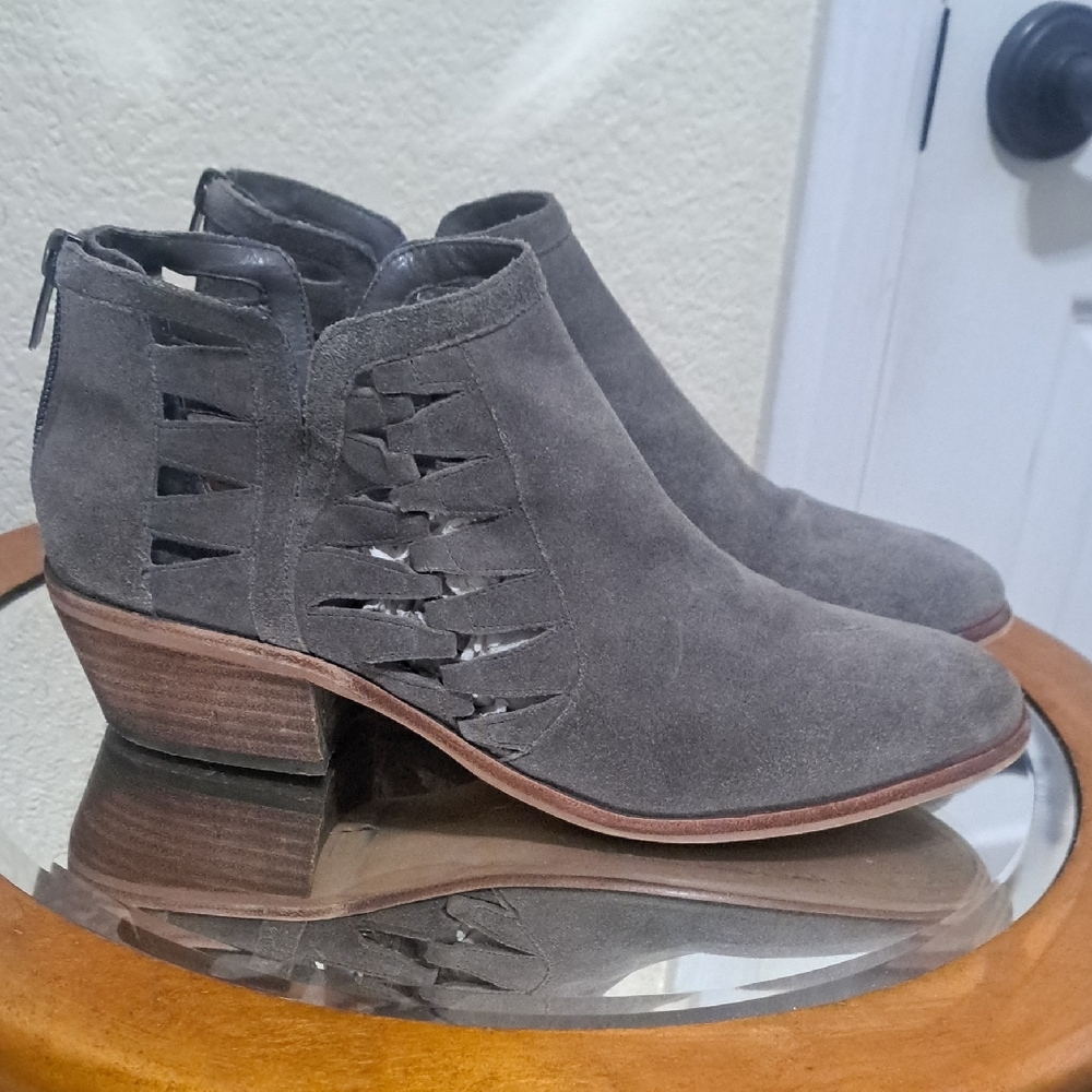 Vince Camuto Charcoal Ankle Booties